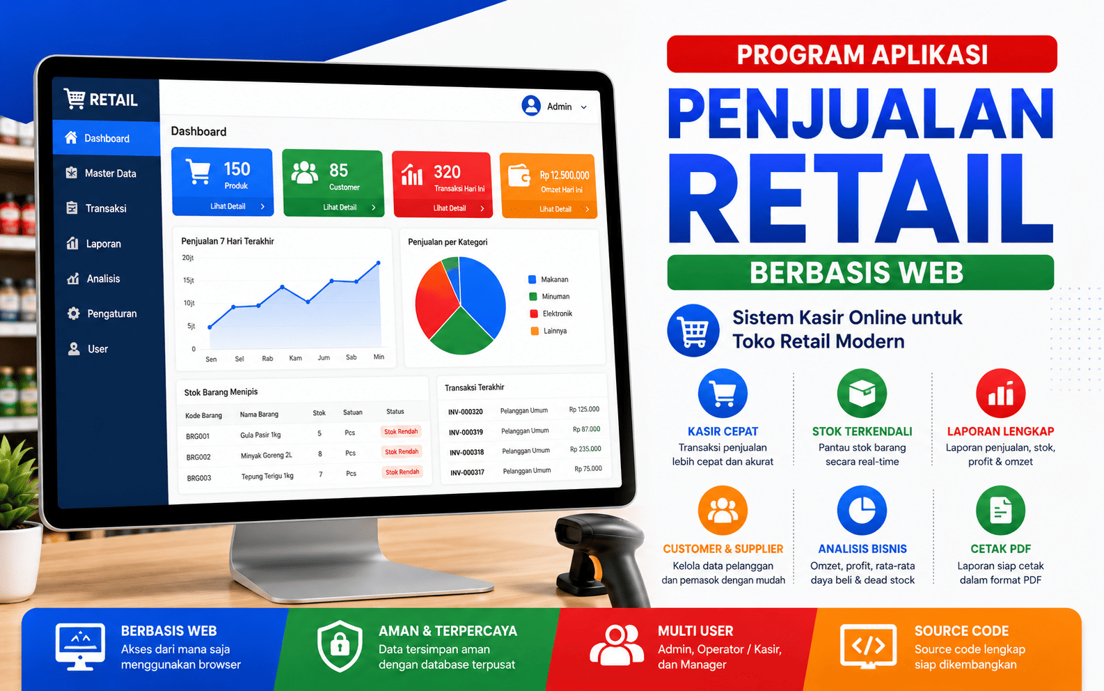 program aplikasi penjualan retail berbasis web