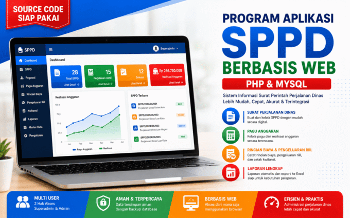program aplikasi sppd berbasis web php mysql