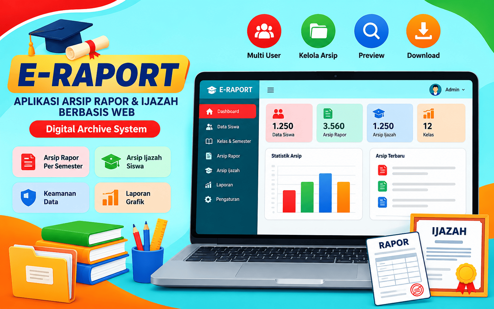 aplikasi e-raport berbasis web