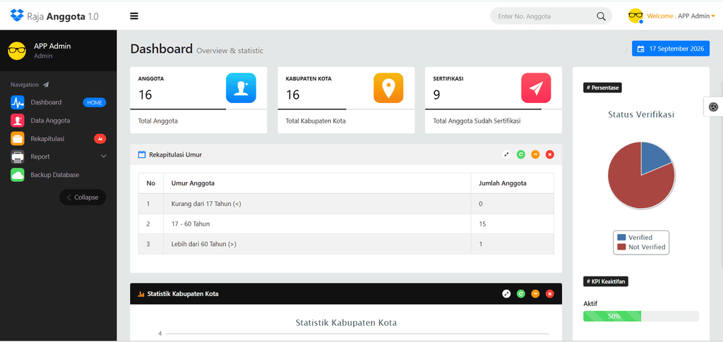 aplikasi input data anggota