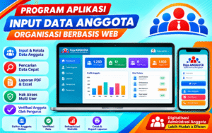 program aplikasi input data anggota organisasi