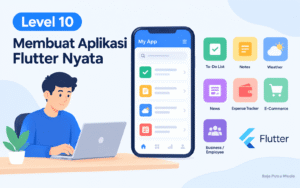 membuat aplikasi flutter