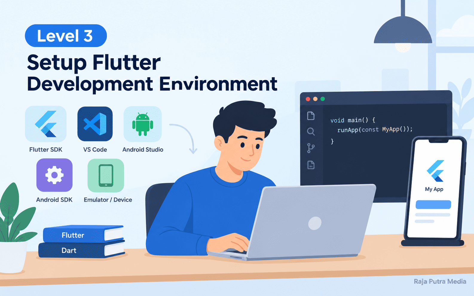 setup Flutter development environment