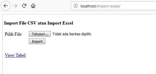 download script php import excel