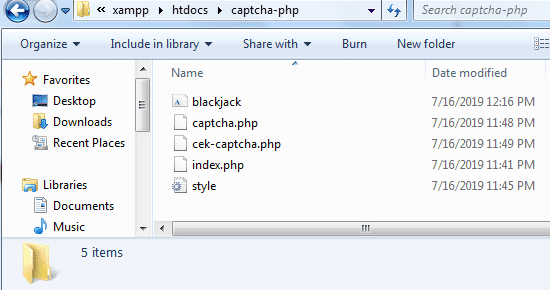 cara membuat captcha dengan php
