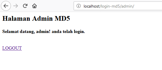 cara membuat login md5 dengan php mysql