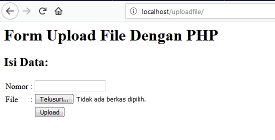 cara membuat upload file dengan php mysql